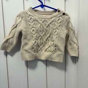 GAP  Beige Cable Knit Sweater